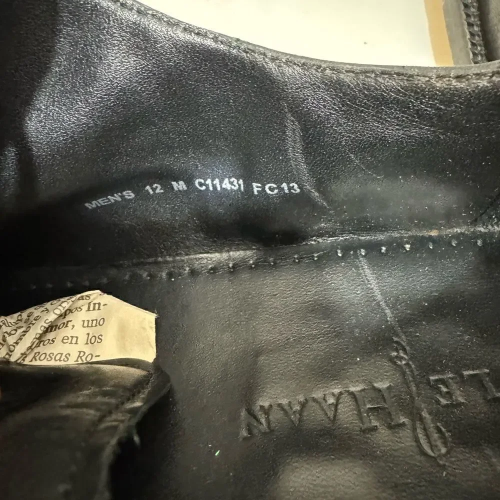 Cole Haan Black Lace-up Dress shoes C11341 size 12M